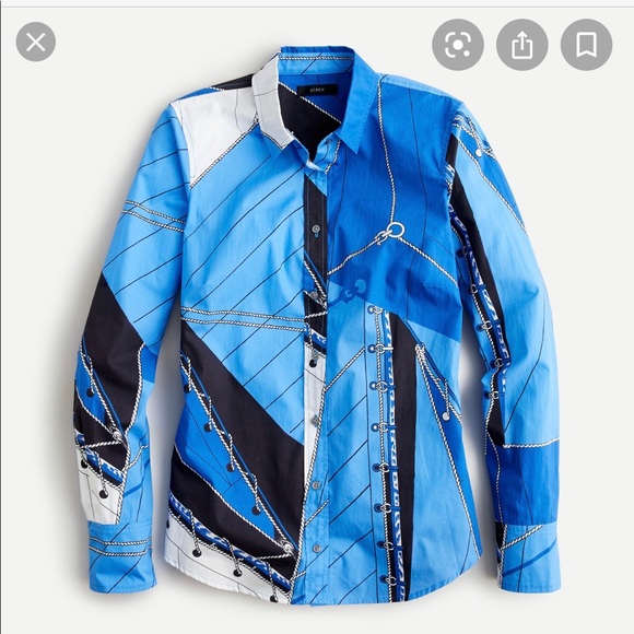 JCREW Ratti Ragatta set shirt and pants matching - Picture 2 of 3